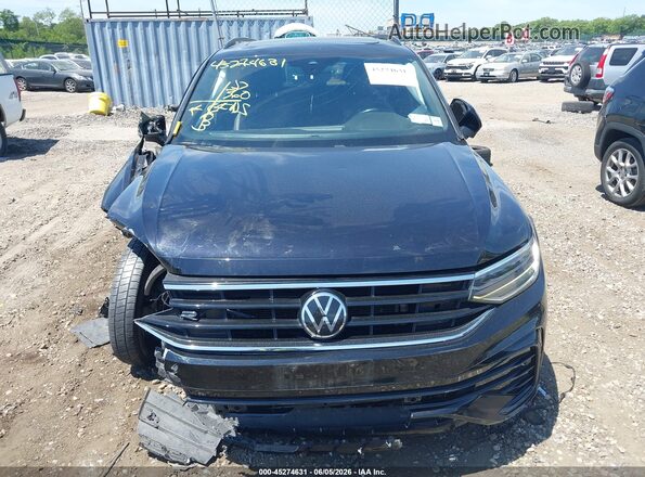 3VVCB7AX9NM165336 2022 VOLKSWAGEN TIGUAN Black ხელსაწყოთა პანელის ხედი