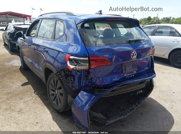 3VVCX7B21PM366588 2023 VOLKSWAGEN TAOS Blue Trasero izquierdo