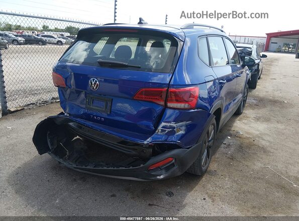 3VVCX7B21PM366588 2023 VOLKSWAGEN TAOS Blue Trasero derecho
