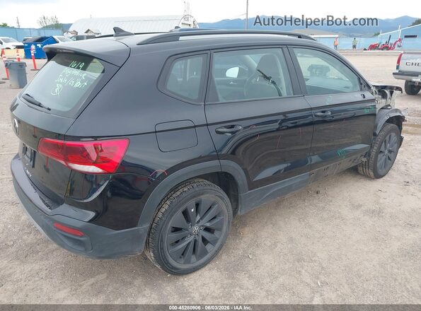 3VVCX7B28NM070738 2022 VOLKSWAGEN TAOS Черный Задняя правая четверть