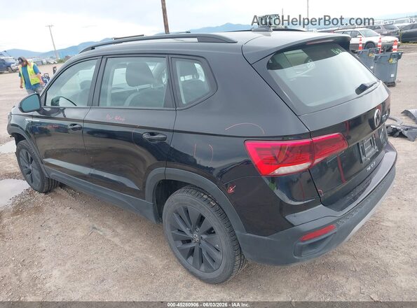 3VVCX7B28NM070738 2022 VOLKSWAGEN TAOS Черный Задняя левая четверть