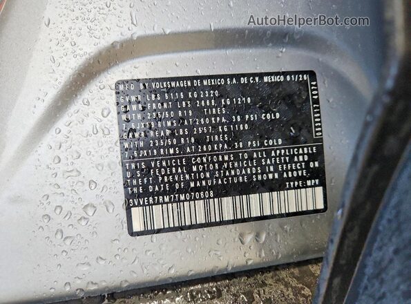 3VVER7RM7TM070608 2026 VOLKSWAGEN TIGUAN Silver 
