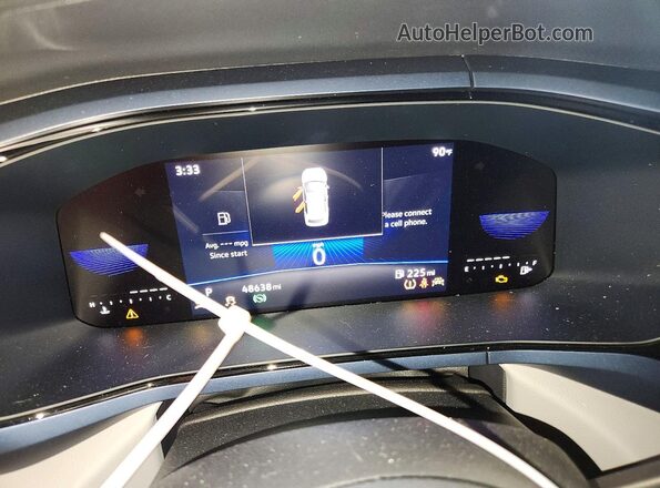 3VVEX7B22PM373221 2023 VOLKSWAGEN TAOS White Instrument cluster view