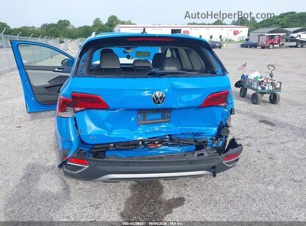 3VVEX7B22RM106583 2024 VOLKSWAGEN TAOS Blue Vista frontal