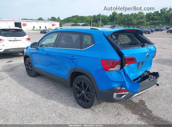 3VVEX7B22RM106583 2024 VOLKSWAGEN TAOS Blue Trasero izquierdo