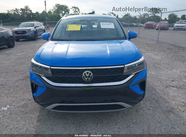 3VVEX7B22RM106583 2024 VOLKSWAGEN TAOS Blue Vista del cuadro de instrumentos