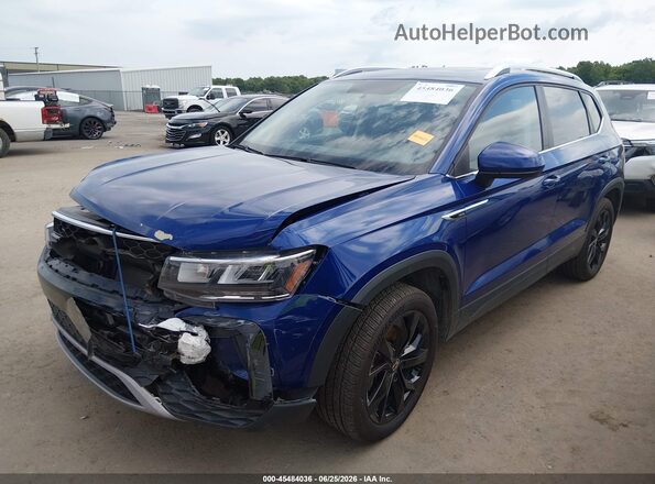 3VVLX7B25NM079610 2022 VOLKSWAGEN TAOS Синий Передняя левая четверть