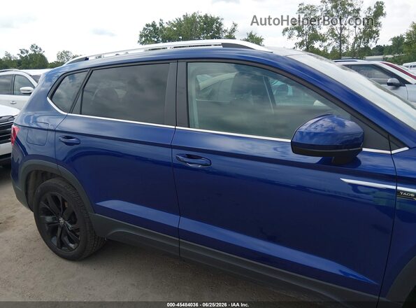 3VVLX7B25NM079610 2022 VOLKSWAGEN TAOS Синий Вид задней части салона