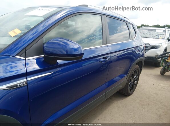 3VVLX7B25NM079610 2022 VOLKSWAGEN TAOS Синий Панорамный вид салона 360°