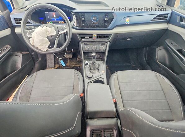 3VVLX7B27NM059620 2022 VOLKSWAGEN TAOS Синий Вид панели приборов