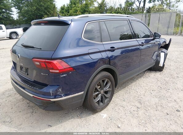 3VVMB7AX4RM168302 2024 VOLKSWAGEN TIGUAN Blue Trasero derecho