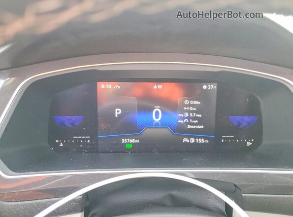 3VVMB7AX7PM070104 2023 VOLKSWAGEN TIGUAN Blue Vista del cuadro de instrumentos