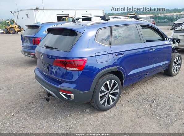 3VVPX7B29NM075061 2022 VOLKSWAGEN TAOS Blue Задня права чверть