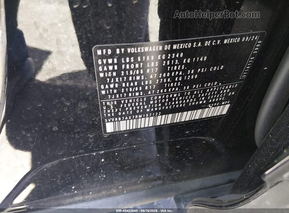3VVRB7AX7RM197122 2024 VOLKSWAGEN TIGUAN Черный Вид подкапотного пространства