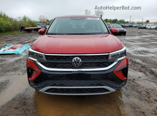 3VVSX7B27RM009902 2024 VOLKSWAGEN TAOS Red Widok z przodu