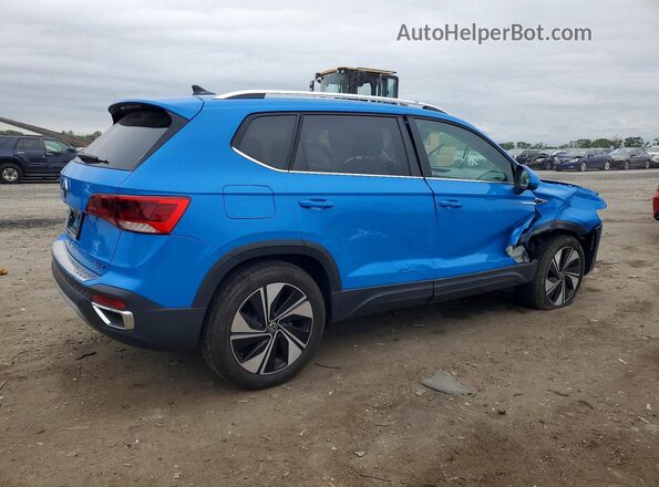 3VVUX7B24RM030456 2024 VOLKSWAGEN TAOS Blue Задня права чверть