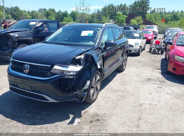 3VVVX7B27RM120253 2024 VOLKSWAGEN TAOS Черный Передняя левая четверть