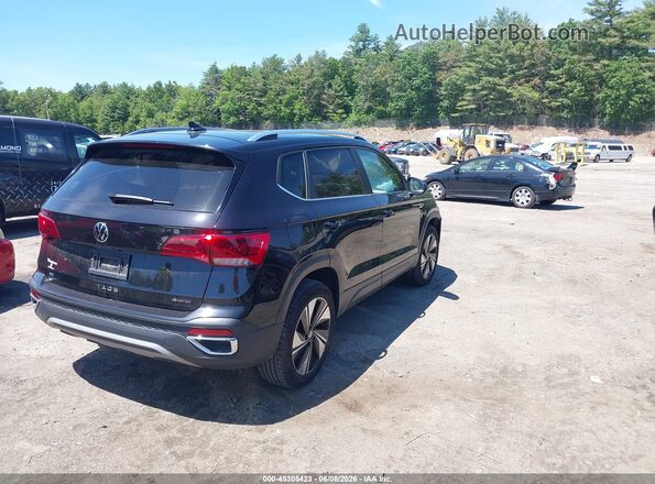 3VVVX7B27RM120253 2024 VOLKSWAGEN TAOS Черный Задняя правая четверть