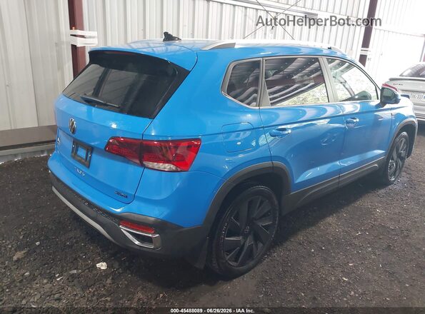 3VVVX7B28RM039455 2024 VOLKSWAGEN TAOS Blue Задня права чверть