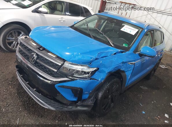 3VVVX7B28RM039455 2024 VOLKSWAGEN TAOS Blue Передня ліва чверть