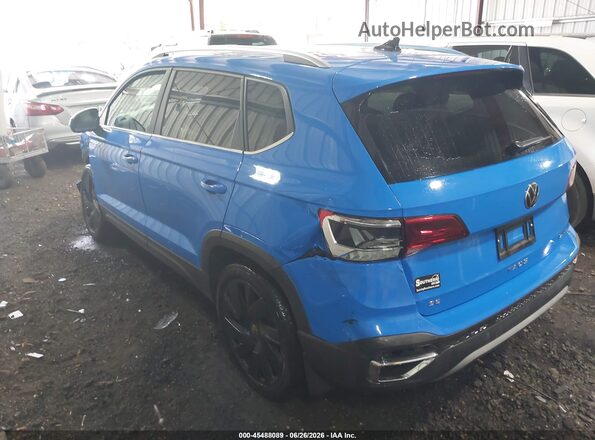 3VVVX7B28RM039455 2024 VOLKSWAGEN TAOS Blue Задня ліва чверть