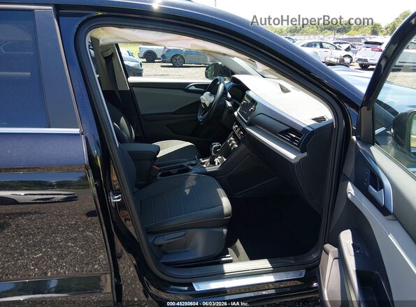 3VVVX7B2XRM027033 2024 VOLKSWAGEN TAOS Black Widok wnętrza z przodu