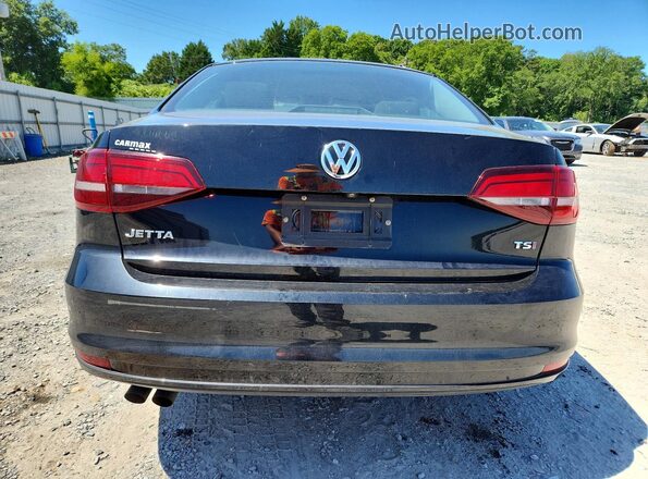 3VW167AJ0HM342153 2017 VOLKSWAGEN JETTA Black უკანა ხედი