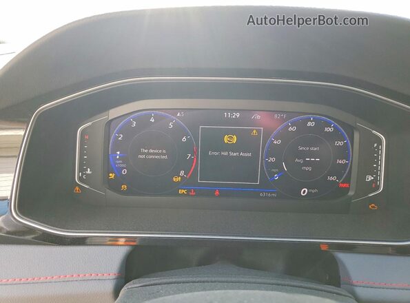 3VW1M7BU1TM015137 2026 VOLKSWAGEN JETTA Blue Instrument cluster view