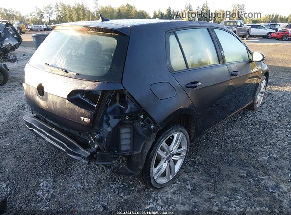 3VW217AU0HM014471 2017 VOLKSWAGEN GOLF Dark Blue Trasero derecho
