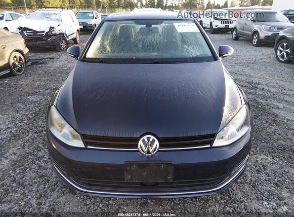 3VW217AU0HM014471 2017 VOLKSWAGEN GOLF Dark Blue Vista interior trasera