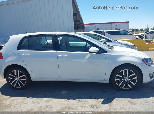 3VW217AU6HM038838 2017 VOLKSWAGEN GOLF Белый Вид задней части салона