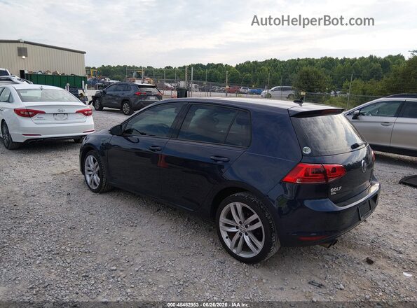 3VW217AUXHM020021 2017 VOLKSWAGEN GOLF Синий Задняя левая четверть