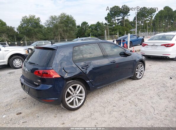 3VW217AUXHM020021 2017 VOLKSWAGEN GOLF Синий Задняя правая четверть