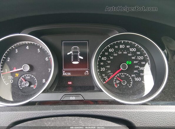 3VW217AUXHM020021 2017 VOLKSWAGEN GOLF Синий Вид задних сидений