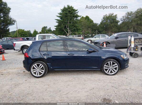 3VW217AUXHM020021 2017 VOLKSWAGEN GOLF Синий Вид задней части салона