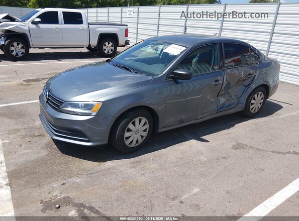 3VW267AJ5GM413267 2016 VOLKSWAGEN JETTA Gray წინა მარცხენა ხედი სამი მეოთხედიდან