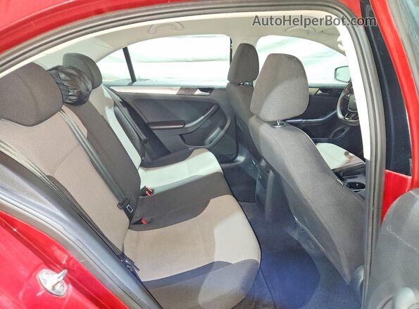 3VW2B7AJ0HM389750 2017 VOLKSWAGEN JETTA Burgundy Вид задніх сидінь