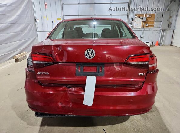 3VW2B7AJ0HM389750 2017 VOLKSWAGEN JETTA Burgundy Вид ззаду