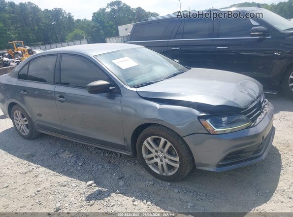 3VW2B7AJ0JM206692 2018 VOLKSWAGEN JETTA Gray უკანა სალონის ხედი