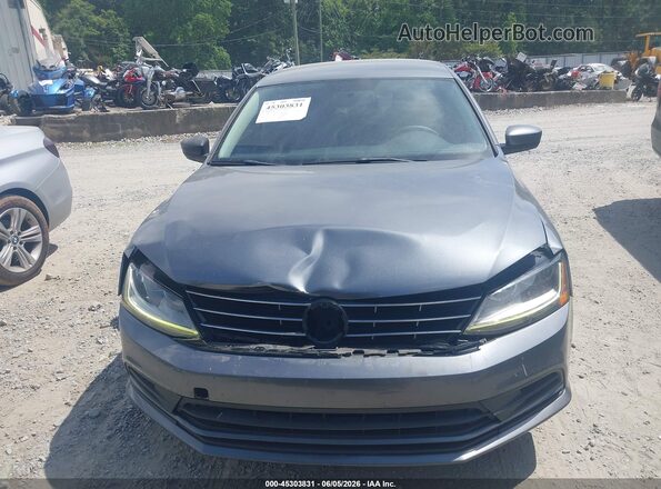 3VW2B7AJ0JM206692 2018 VOLKSWAGEN JETTA Gray ხელსაწყოთა პანელის ხედი