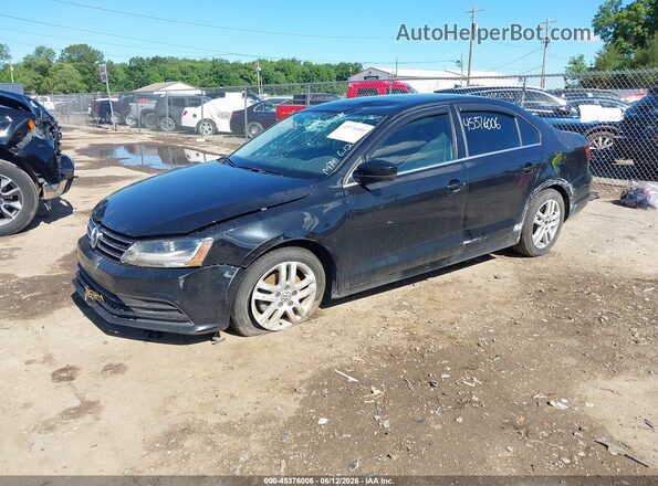 3VW2B7AJ4HM370165 2017 VOLKSWAGEN JETTA Black Առջևի ձախ երեք քառորդ տեսարան