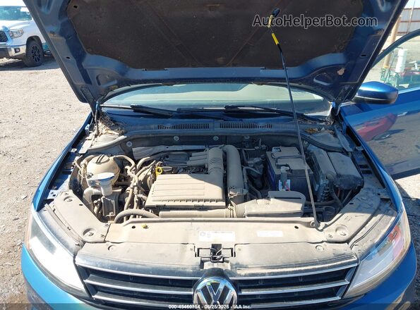 3VW2B7AJ5HM234059 2017 VOLKSWAGEN JETTA Blue Rear view