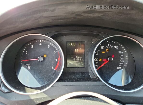 3VW2B7AJ7JM226115 2018 VOLKSWAGEN JETTA Blue ხელსაწყოთა პანელის ხედი