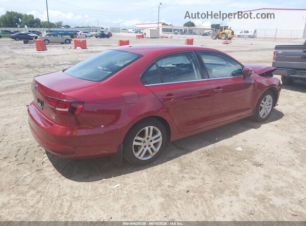 3VW2B7AJ9HM222030 2017 VOLKSWAGEN JETTA Бордовый Задняя правая четверть