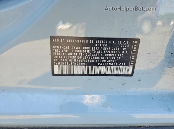 3VW2M7BU8TM019061 2026 VOLKSWAGEN JETTA Gray 