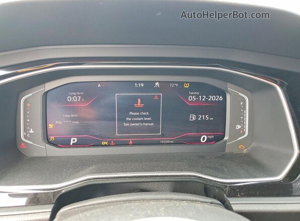 3VW2T7BU7RM101553 2024 VOLKSWAGEN JETTA Black Вид щитка приладів