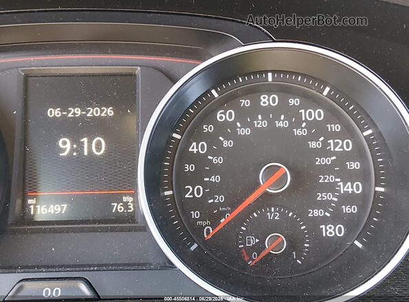 3VW447AU9HM075012 2017 VOLKSWAGEN GOLF Black უკანა სავარძლების ხედი
