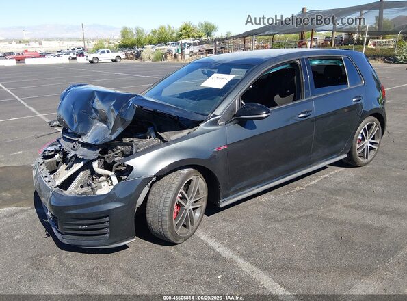 3VW447AU9HM075012 2017 VOLKSWAGEN GOLF Black წინა მარცხენა ხედი სამი მეოთხედიდან