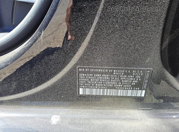 3VW447AU9JM293053 2018 VOLKSWAGEN GTI Black Շարժիչի բաժամունքի տեսք