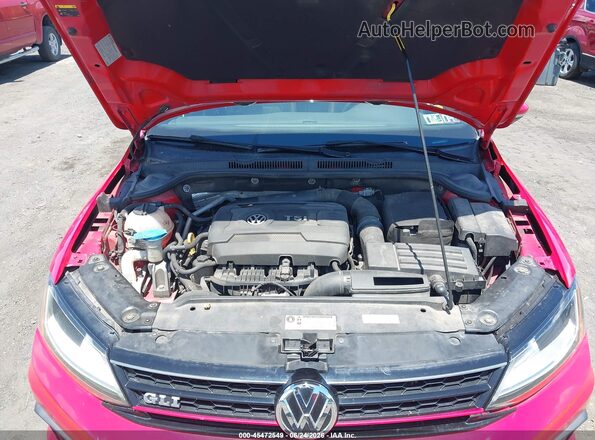 3VW4T7AJ0HM306033 2017 VOLKSWAGEN JETTA Red უკანა ხედი